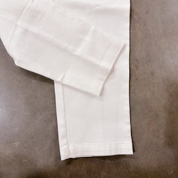 Skies Are Blue Washed Utility Denim Pants Button Fly High Waist White sz S NWT - Picture 6 of 10